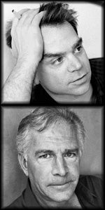 Peter Gizzi headshot and Michael Palmer headshot 