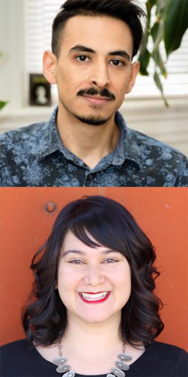 Marcelo Hernandez Castillo headshot and Janine Joseph headshot 