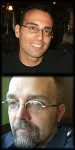 Philip Metres headshot and Mark Nowak headshot