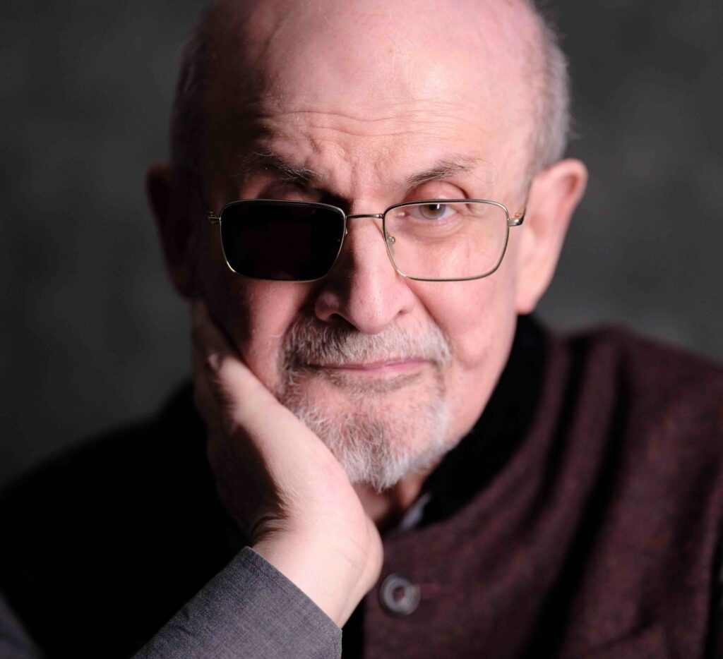 headshot of salman rushdie