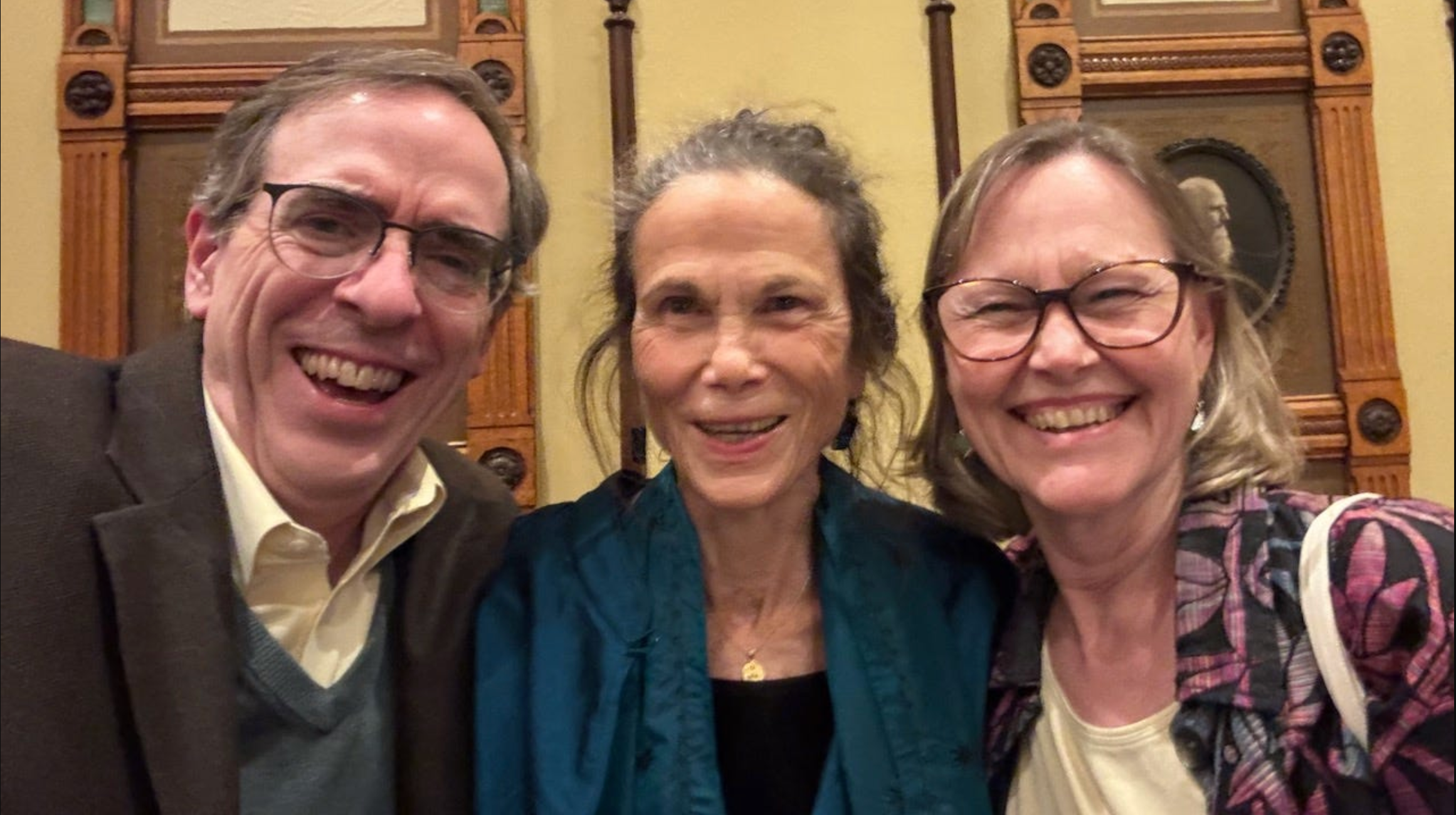 Ron Charles with Julia Alvarez and Dawn Charles